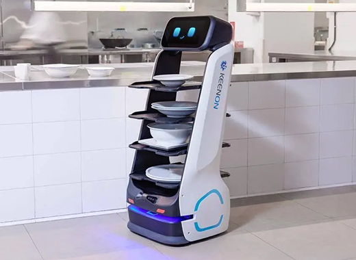 擎朗送餐机器人应用案例520x380网页图